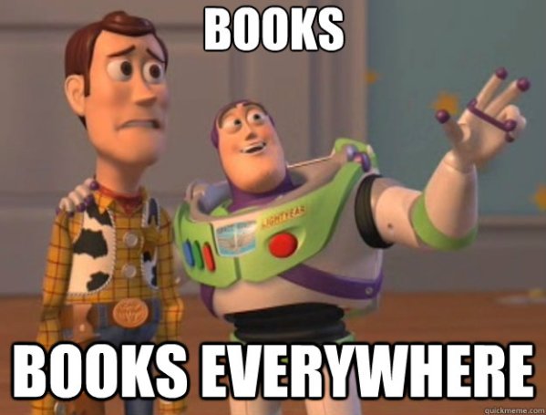 Books everywhere